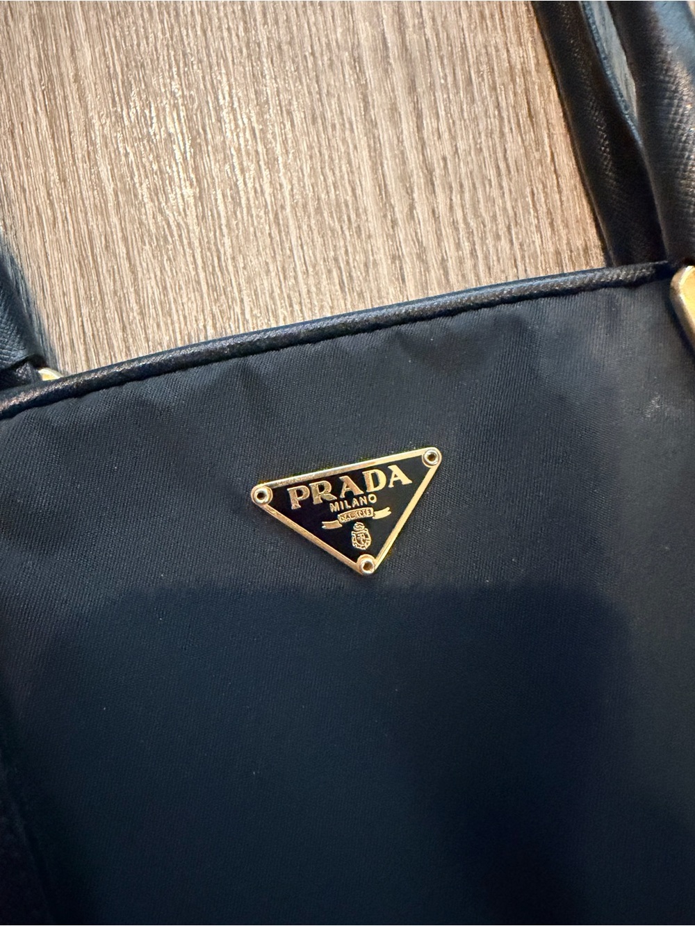 Prada Tessuto Bauletto Black Nylon and Leather Mini Tote Bag - Crossbod - Picture 3 of 9